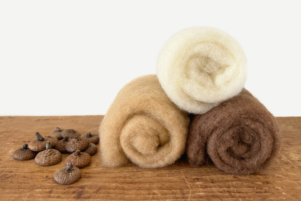 DIY Felted Acorns Kit - Woodlark Shop