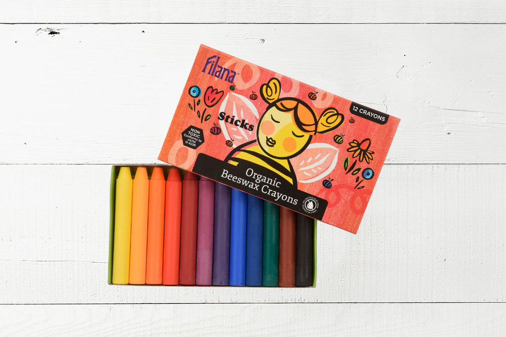 Beeswax Crayons for Toddlers - Three Yellow Starfish