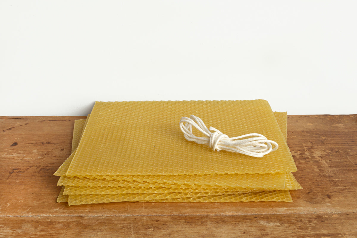 American Beeswax Sheets for Candle Making - Organic Beeswax Candle