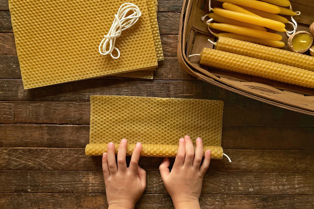 Hand-Rolled Beeswax Candle Making Kit - Woodlark Shop
